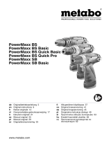 Metabo PowerMaxx SB Basic Cordless Hammer Drill Manual do usuário