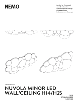 Nemo NUVOLA Minor LED Wall, Ceiling H14, H25 Manual do usuário