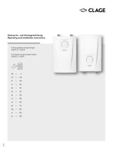 clage CEX 9-U E-Compact Instant Water Heater Manual do usuário