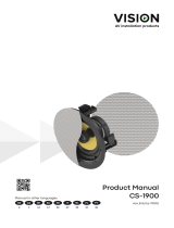 Vision CS-1900 Pair Ceiling Loudspeakers Manual do usuário