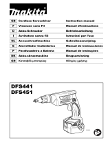 Makita DFS441 Cordless Screwdriver Manual do usuário
