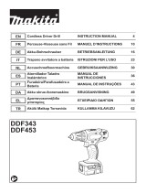 Makita DDF343 Cordless Driver Drill Manual do usuário