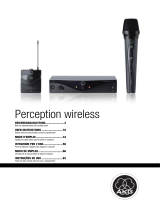 AKG Perception Wireless 45 Instrumental Set Band-A Manual do usuário
