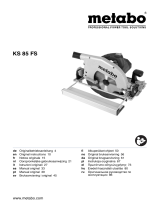 Metabo KS 85 FS Manual do usuário