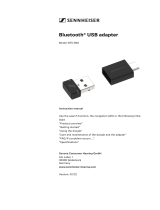Sennheiser BTD 600 Bluetooth USB Adapter Manual do usuário