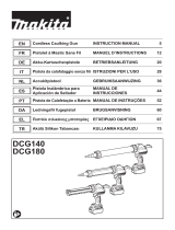 Makita DCG140 Cordless Caulking Gun Manual do usuário