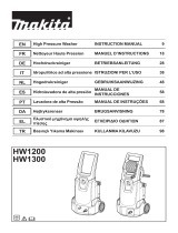 Makita HW1200, HW1300 High Pressure Washer Manual do usuário