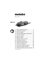 Metabo 600737000 Manual do usuário