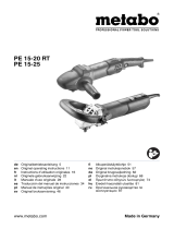 Metabo PE 15-25, PE 15-20 RT Angle Polisher Manual do usuário