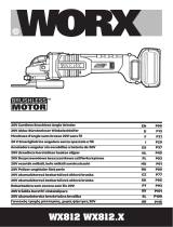 Worx WX812.X 20V Cordless Brushless Angle Grinder Manual do usuário