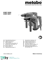 Metabo KHE 3250, KHE 3251 Combination Hammer Manual do usuário
