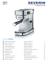SEVERIN KA 5994 Espresso Machine Manual do usuário
