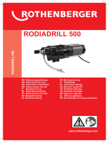 Rothenberger RODIADRILL 500 Manual do usuário
