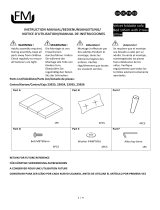 FM Velvet Foldable Sofa Bed 145cm Manual do usuário