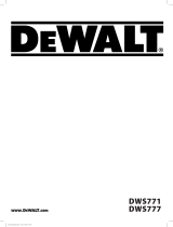 DeWalt DWS771 Manual do usuário