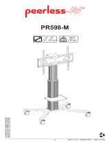 PEERLESS-AV peerless-AV PR598-M Flat Panel Motorised Trolley Manual do usuário