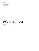 Gaggenau VG 231 .20 Vario Gas Cooktop Manual do usuário