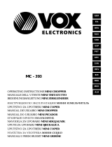 VOX electronics MC – 393 Mini Chopper Manual do usuário