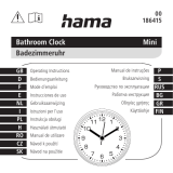Hama Mini Bathroom Clock Manual do usuário