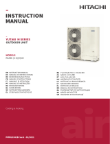 Hitachi RASM-(3-6)(V)NE YUTAKI Series Outdoor Unit Manual do usuário
