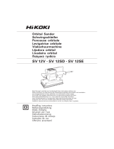 Hikoki SV12V Orbital Sander Manual do usuário