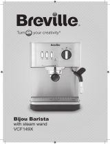 Breville VCF149X Bijou Barista Espresso Machine Manual do usuário