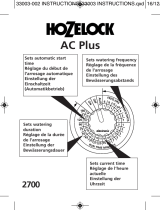 Hozelock AC Plus 2700 Water Timer Manual do proprietário