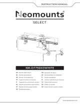 Neomounts NM-D775DX3WHITE Manual do usuário