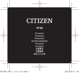 Citizen YF30 Manual do usuário