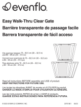 Evenflo Easy Walk-Thru Clear Gate Manual do usuário