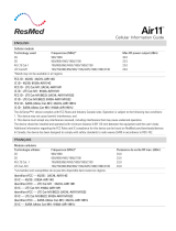ResMed Air11 Cellular Professional Healthcare CPAP Machine Manual do usuário