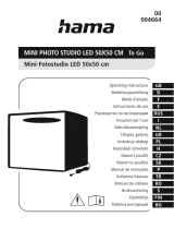 Hama 50X50cm Mini Photo Studio LED Manual do usuário