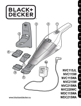 BLACK DECKER C115WA Handheld Vacuum Cleaner Manual do usuário