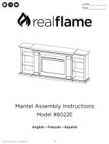 Real Flame 8022E Winterset Slim Electric Fireplace Media Console Manual do usuário