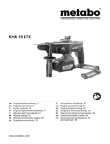Metabo KHA 18 LTX Manual do proprietário
