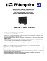 Orbegozo RRW Series Electric Radiator Manual do usuário
