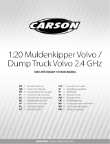 Carson 2.4 GHz Dump Truck Volvo Manual do usuário