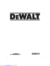 DeWalt D26441 Manual do usuário