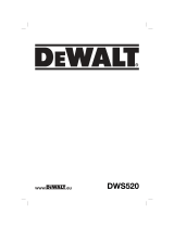 DeWalt DWS520KT Manual do proprietário