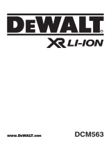 DEWALT XR DCM563 Manual do usuário