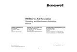 Honeywell 46001871RG Manual do usuário