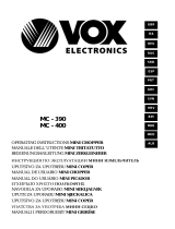 Vox MC-390 Manual do usuário