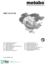 Metabo MKS 18 LTX 58 Instruções de operação
