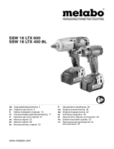 Metabo SSW 18 LTX 600 Instruções de operação