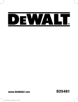 DeWalt D25481 Instruções de operação
