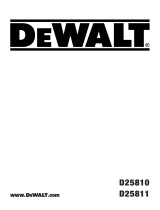 DeWalt D25810 Instruções de operação