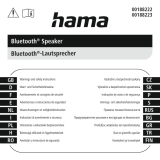 Hama 00188222, 00188223 Bluetooth Speaker Instruções de operação