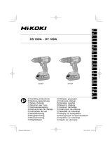 Hikoki DS 18DA 18V Cordless Driver Drill Instruções de operação