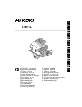 Hikoki C 3607DA Cordless Circular Saw Instruções de operação