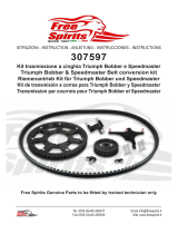 Freespirits 307597 Triumph Bobber and Speedmaster Belt Conversion Kit Instruções de operação